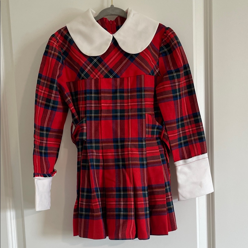 Dorissa Red and Blue Plaid Fabric